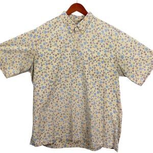 Vintage Reyn Spooner  Hawaiian Shirt Floral Reverse Weave Pullover Size XXL